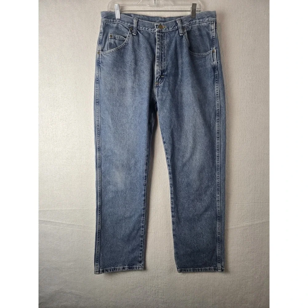 Wrangler Mens Jeans Size 36 x 30 Cotton Blue